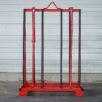Euro Bull A120 glass transport rack front view